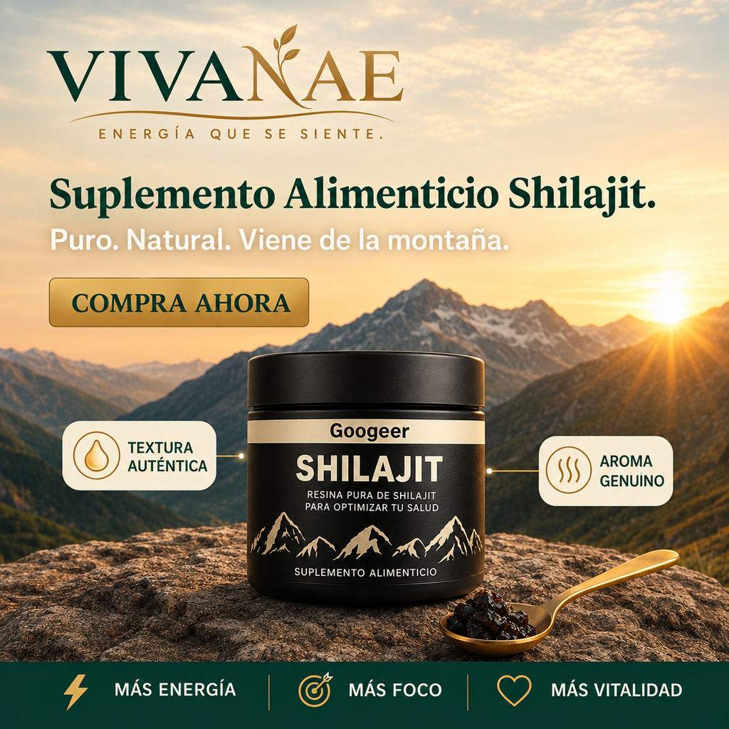 Shilajit Vivanae - Energía Real, Probado y Garantizado