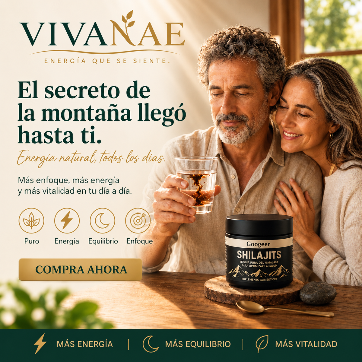 Shilajit Vivanae - Energía Real, Probado y Garantizado